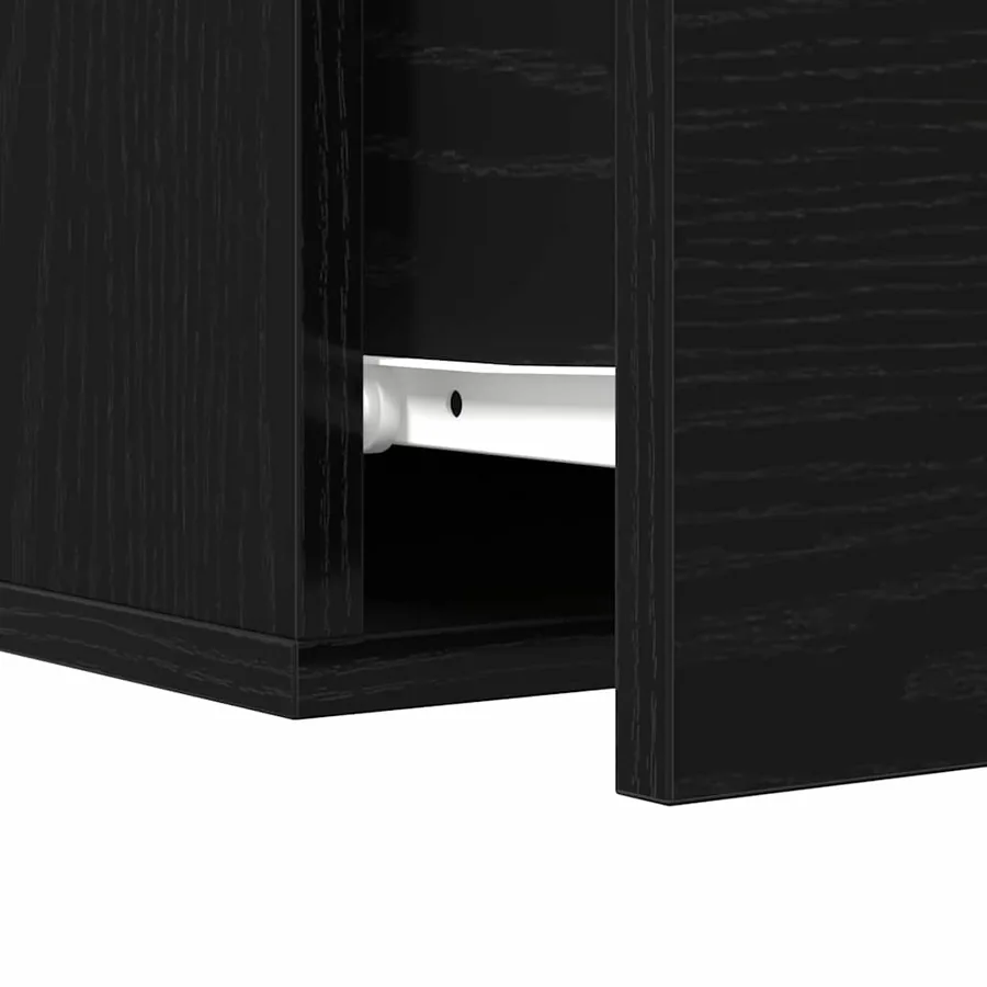 Cabinet de chevet 2 pcs Chêne noir 35 x 35 x 20 cm - 9