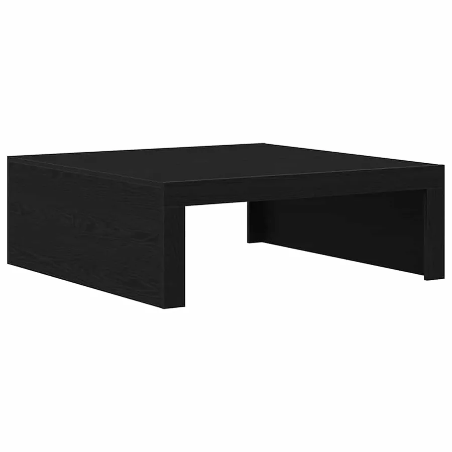 Table basse Chêne noir 100 x 100 x 35 cm Bois d'ingénierie - 5