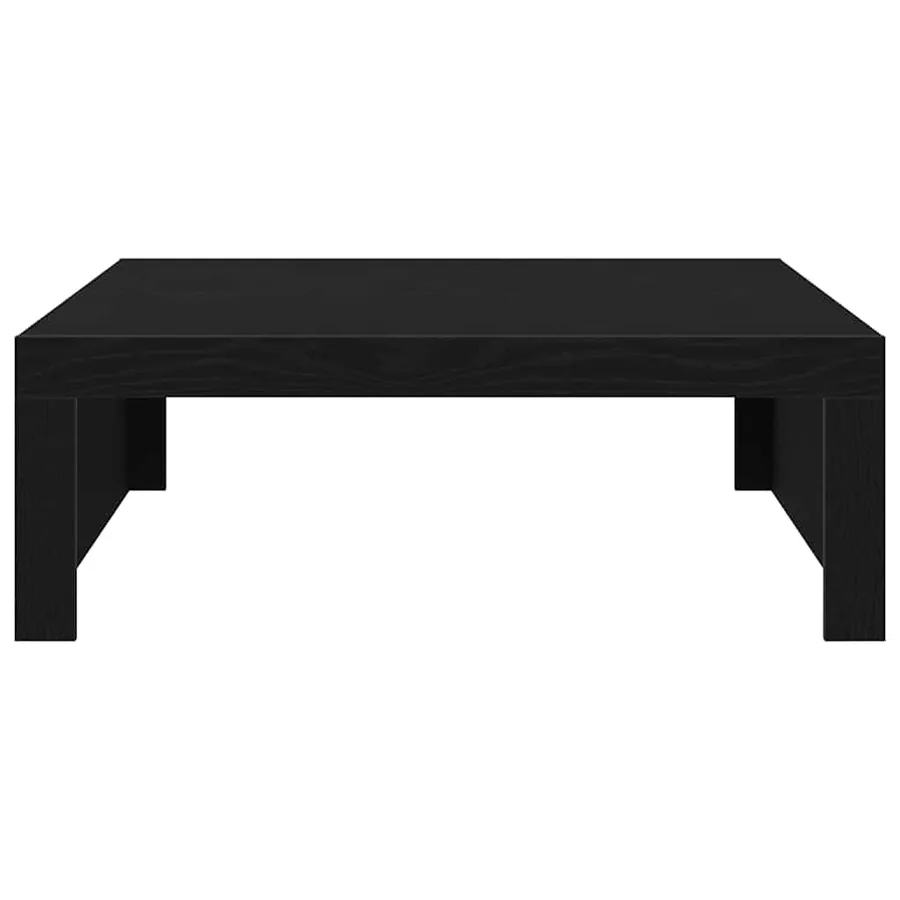 Table basse Chêne noir 100 x 100 x 35 cm Bois d'ingénierie - 6
