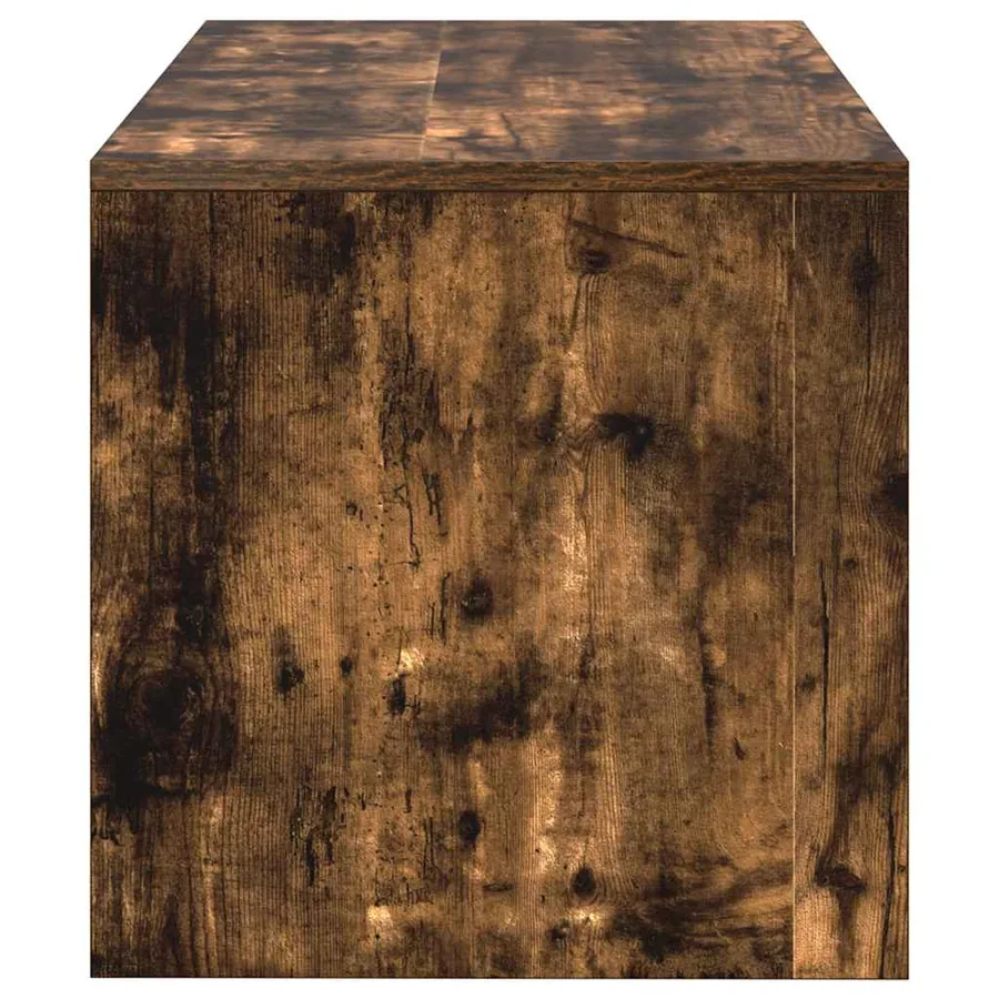 Meuble TV chêne fumé 60x40x40 cm bois d'ingénierie - 6