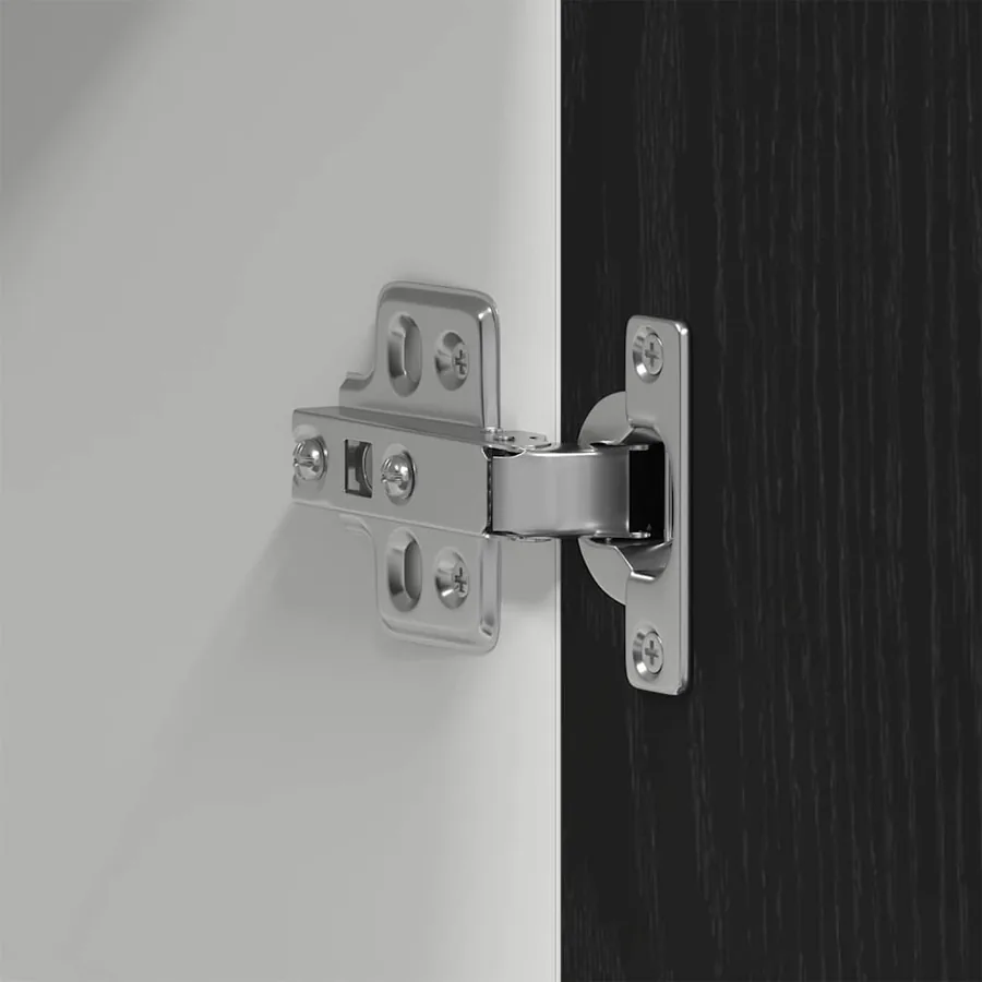 Armoire suspendue avec étagère Lyon Chêne noir 80 x 31 x 60 cm - 9