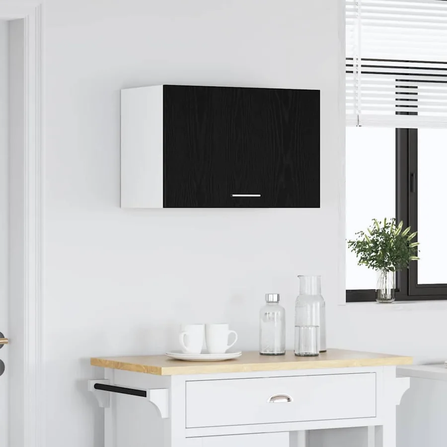 Armoire suspendue Montage mural Lyon Chêne noir 60 x 31 x 40 cm - 4