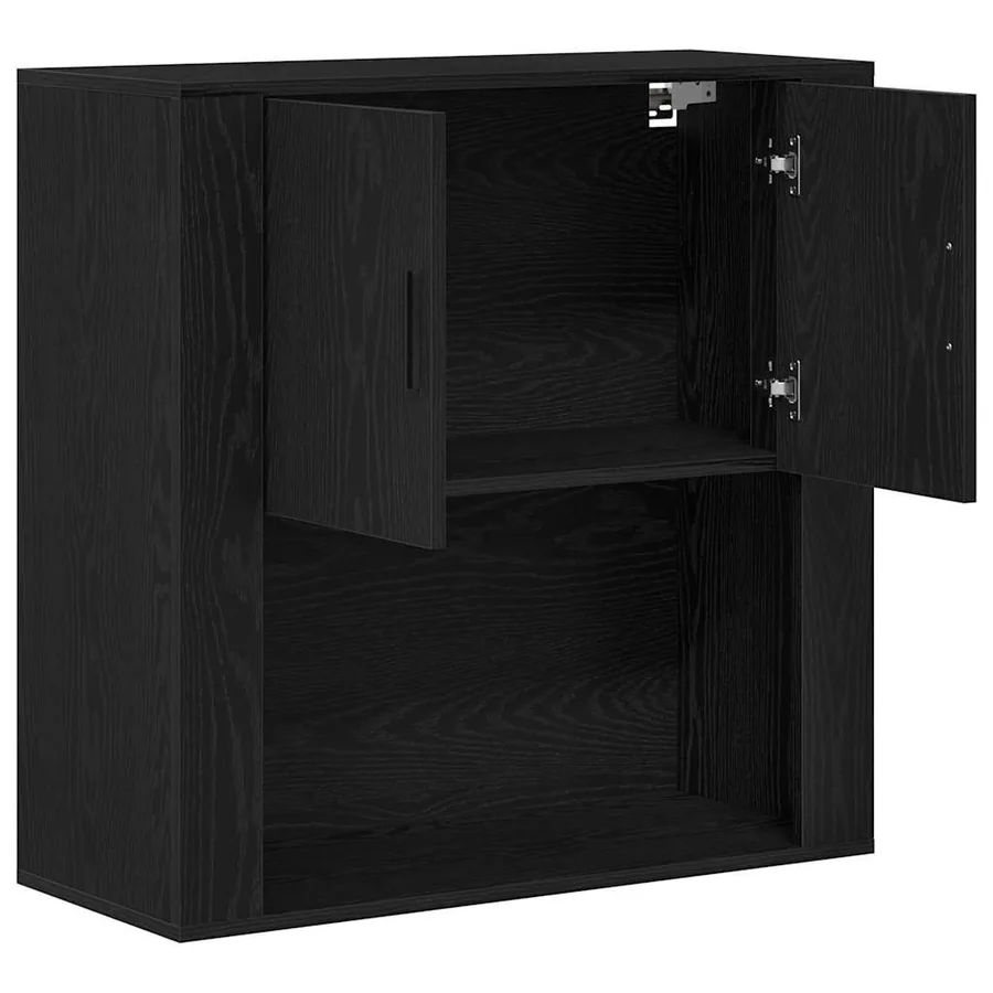 Meuble mural Chêne noir 80 x 33 x 80 cm Bois d'ingénierie - 5