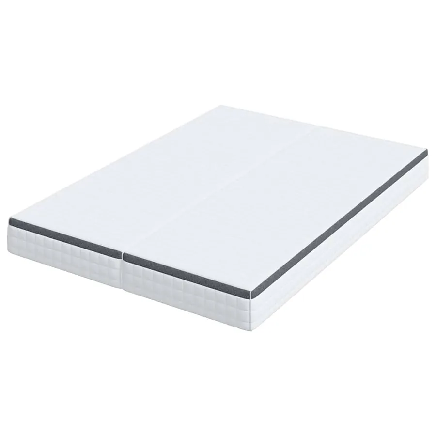 Matelas 2 pcs Blanc et Gris 70 x 190 cm Printemps Bonell - 5