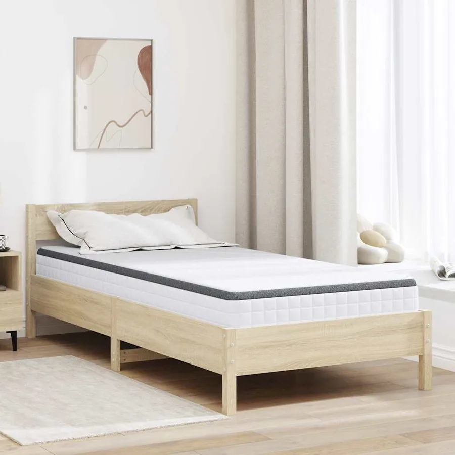Matelas Blanc et Gris 100 x 200 cm Printemps Bonell