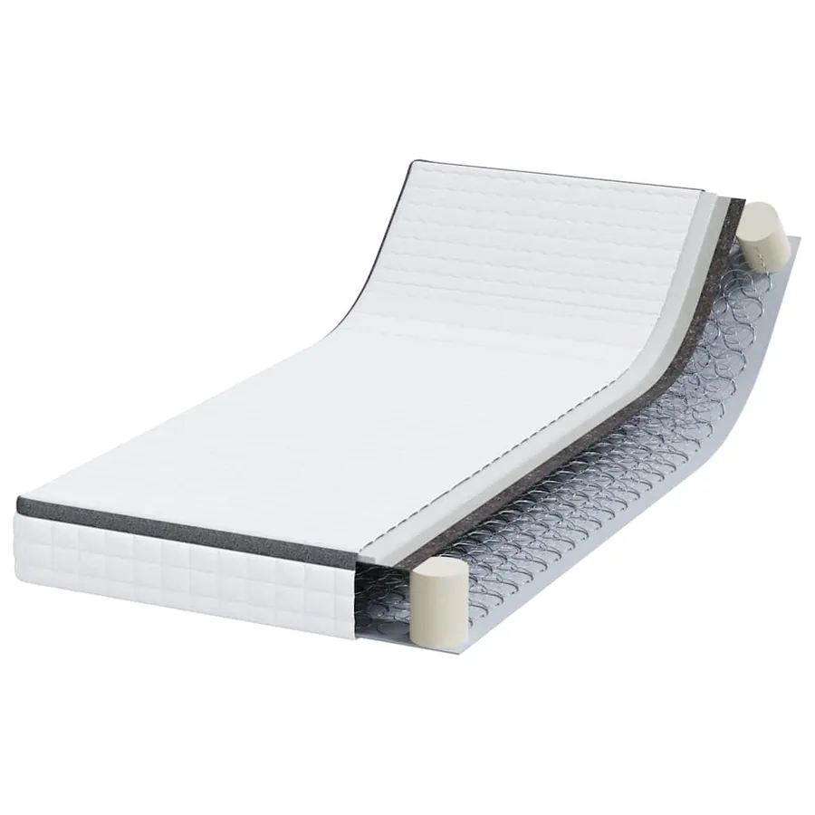 Matelas Blanc et Gris 100 x 200 cm Printemps Bonell - 3