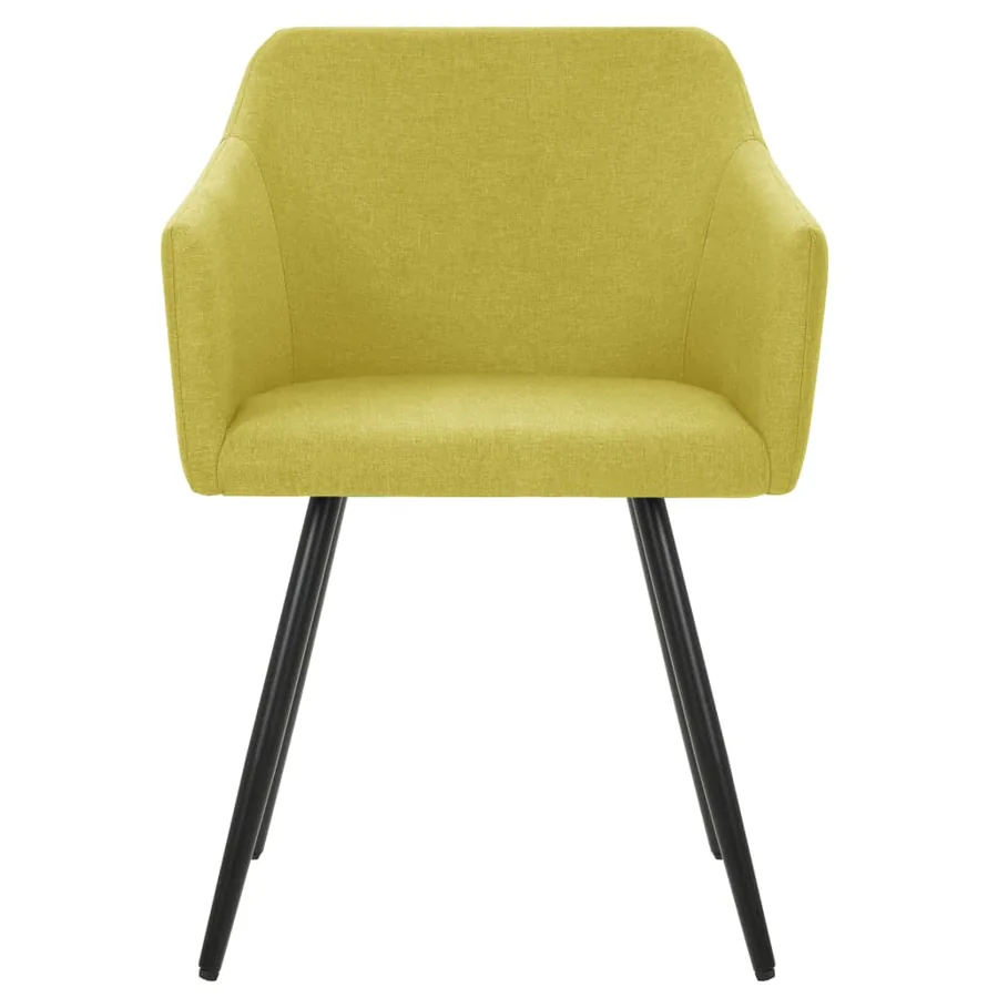 Chaises à manger lot de 2 vert tissu - 3