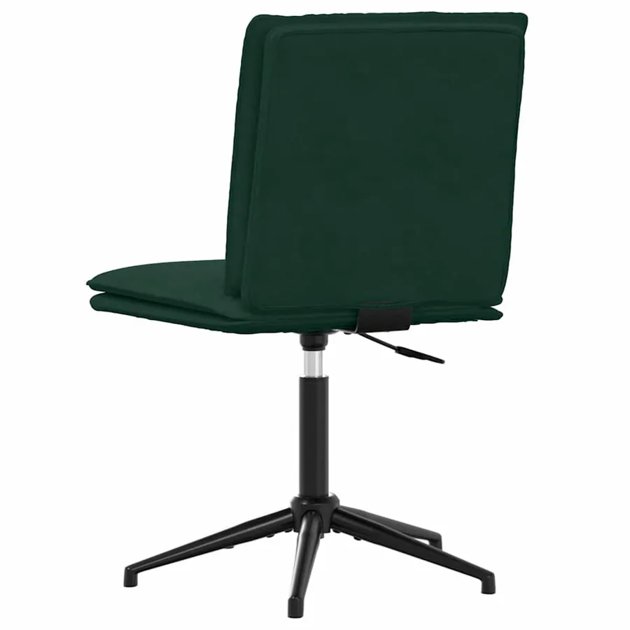 Chaises à manger lot de 2 Vert foncé Velours - 6