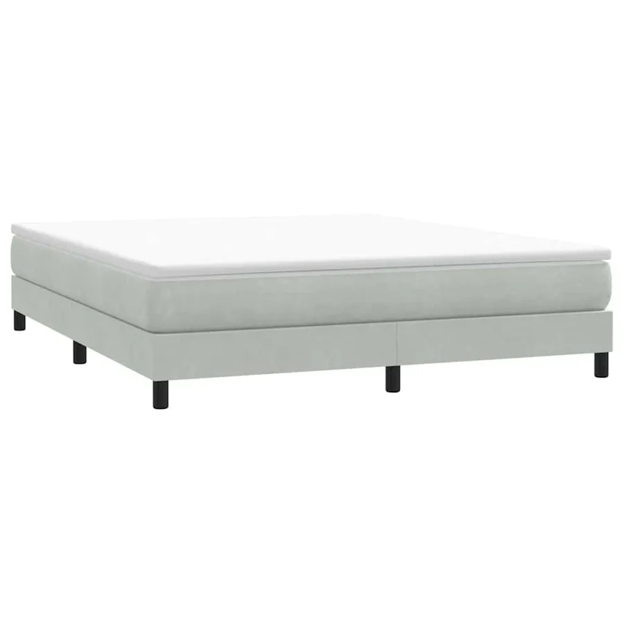 Sommier à lattes de lit sans matelas gris clair 180x220 cm - 3