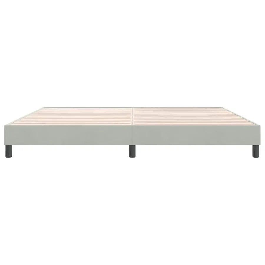Sommier à lattes de lit sans matelas gris clair 180x220 cm - 5