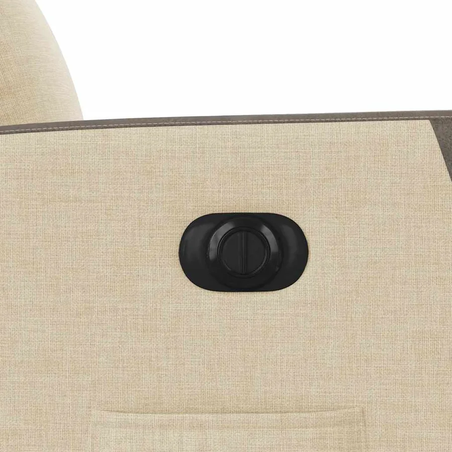 Fauteuil inclinable électrique Crème Tissu - 10