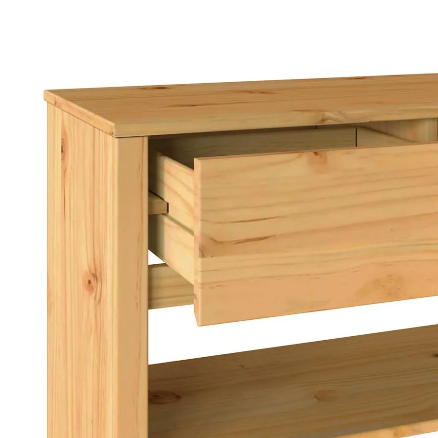 Table console avec tiroir Drammen Chêne 89,5 x 37 x 73 cm - 9