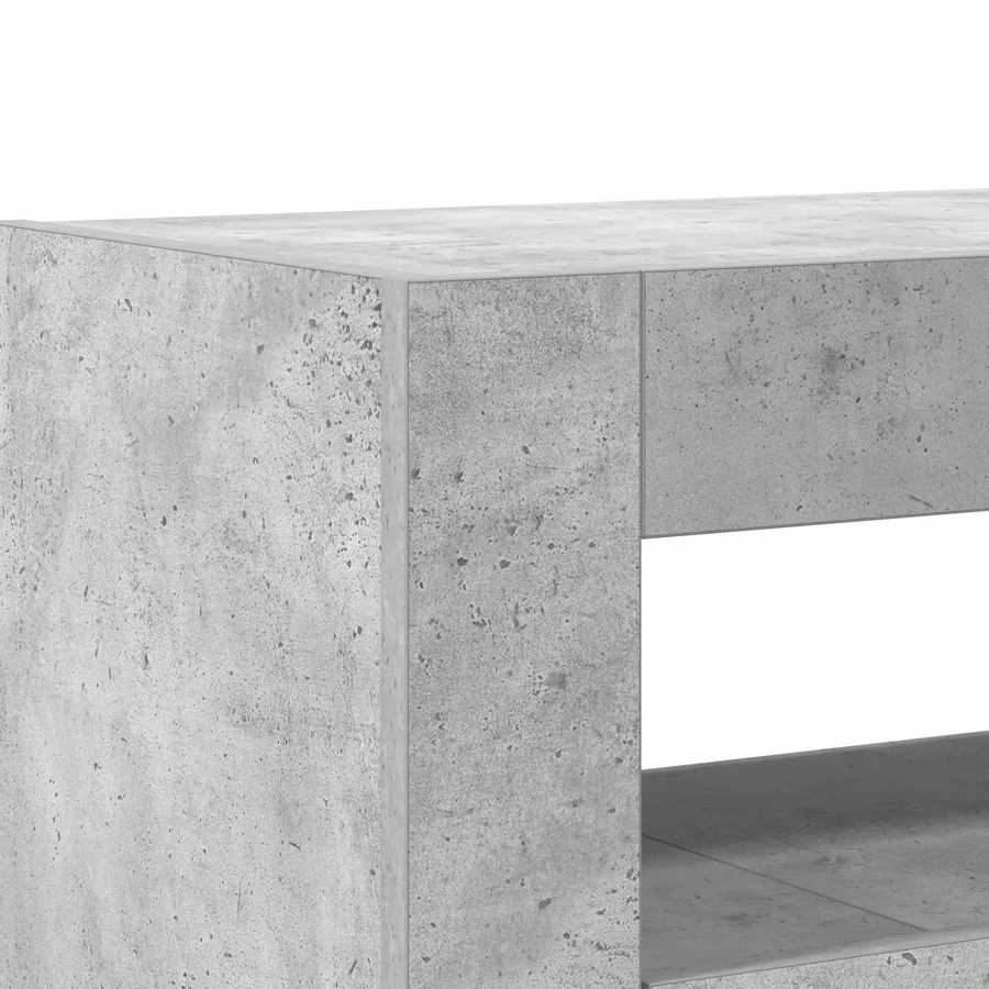 Buffet Gris béton 116 x 30 x 75 cm Bois d'ingénierie - 8