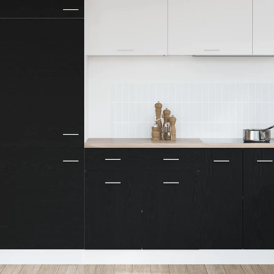 Armoire suspendue avec tiroir Chêne noir 80 x 31 x 81,5 cm - 4