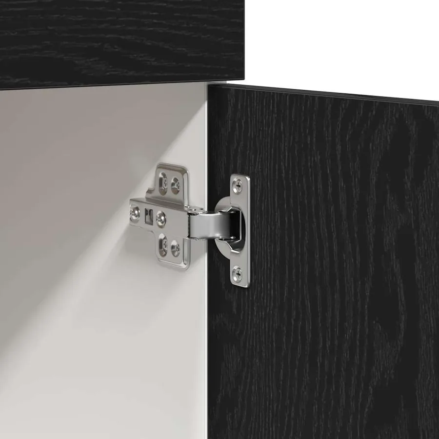 Armoire suspendue avec tiroir Chêne noir 80 x 31 x 81,5 cm - 9