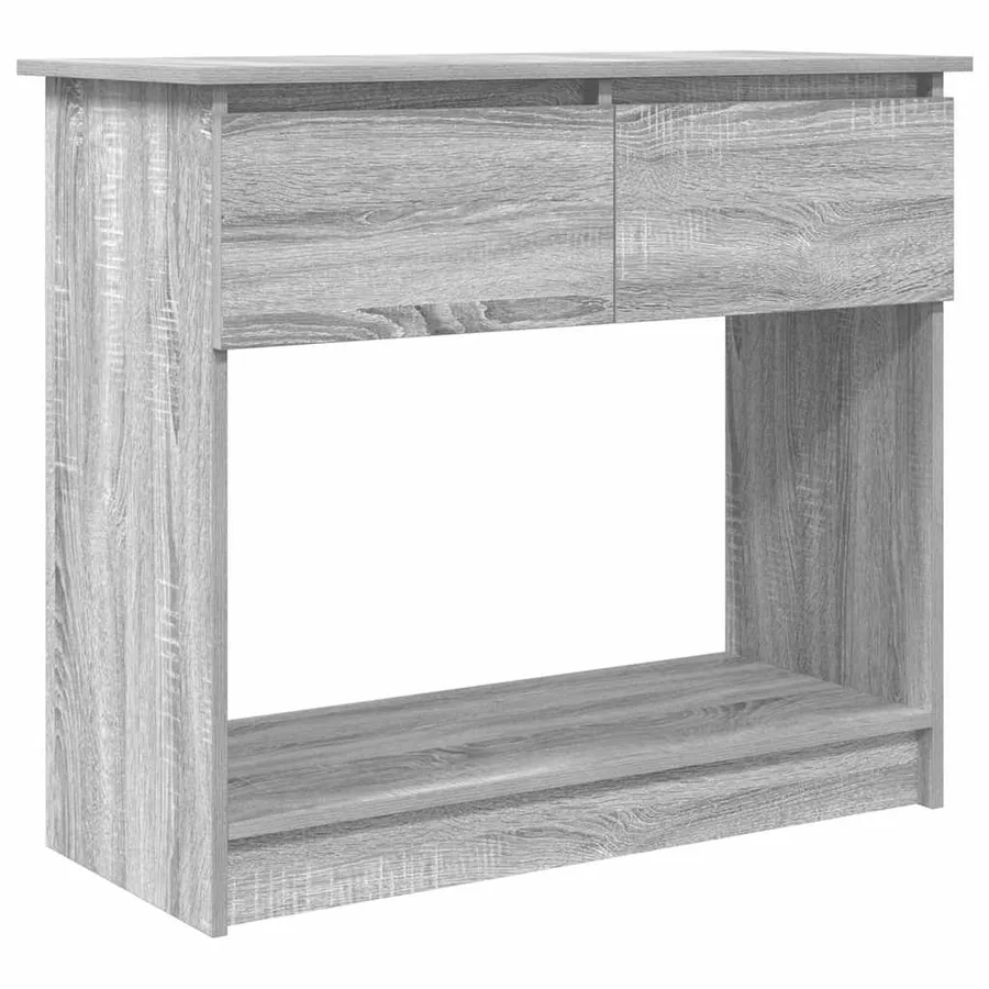 Table console avec tiroirs sonoma gris 85,5x38,5x74,5 cm - 2
