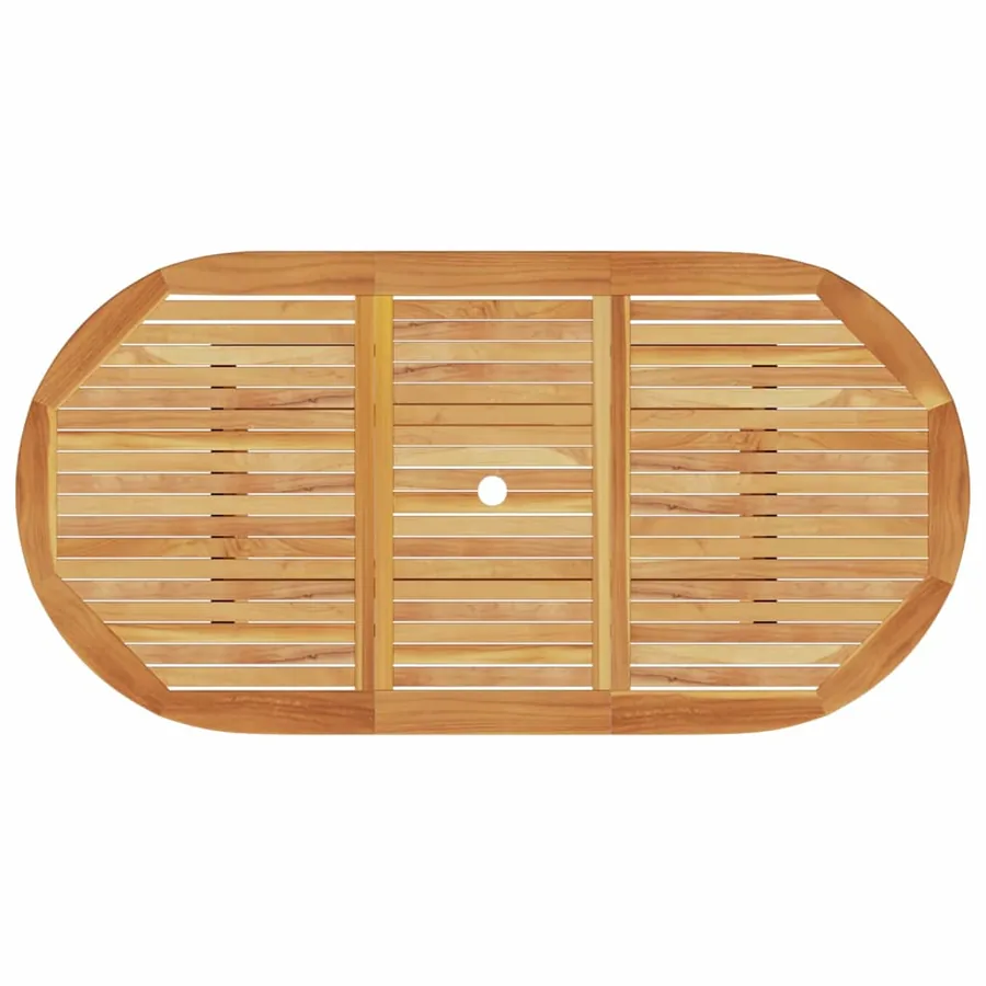 Ensemble de salle à manger pour jardin 7 pcs Marron - 8
