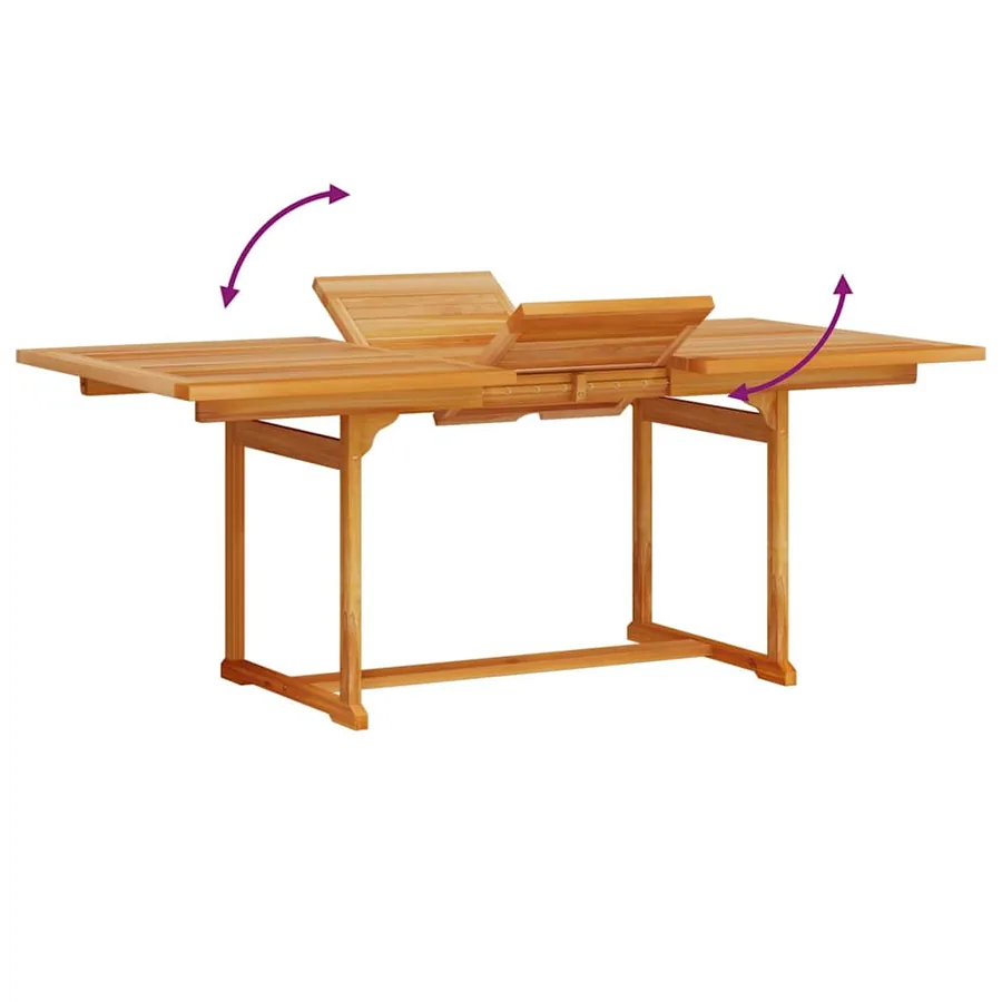 Ensemble de salle à manger pour jardin 7 pcs Marron - 12