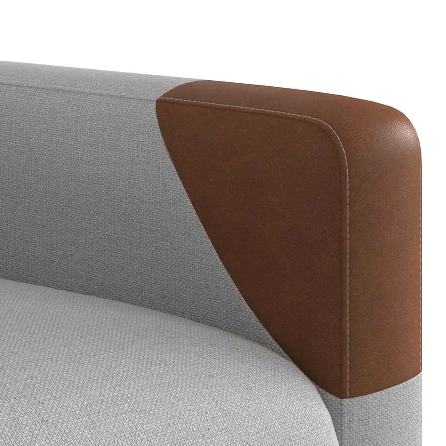 Fauteuil inclinable électrique gris nuage tissu - 11