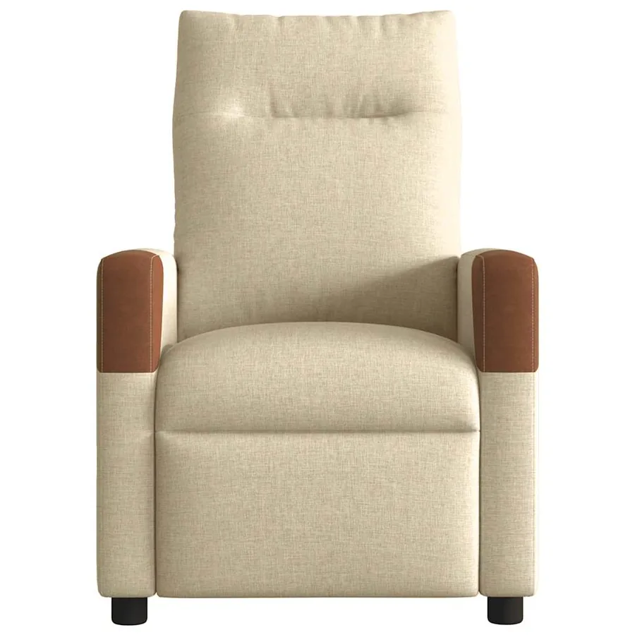 Fauteuil inclinable Crème Tissu - 3