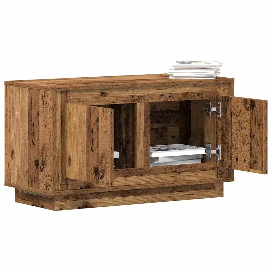 Meuble TV Bois ancien 80 x 35 x 45 cm Bois d'ingénierie - 3