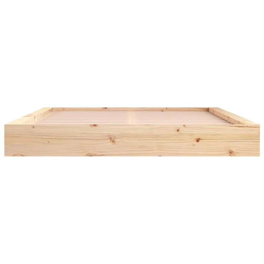 Cadre de lit sans matelas 180x200 cm bois massif - 4