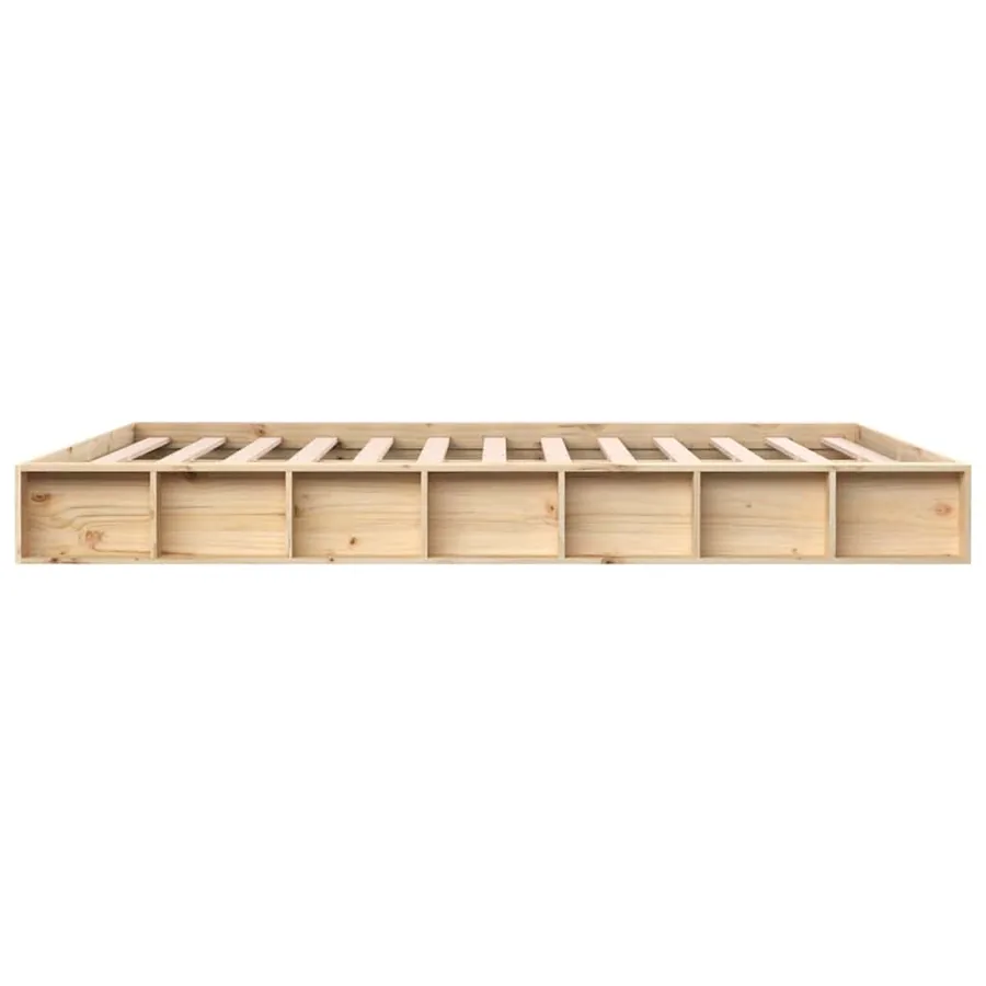 Cadre de lit sans matelas 180x200 cm bois massif - 5