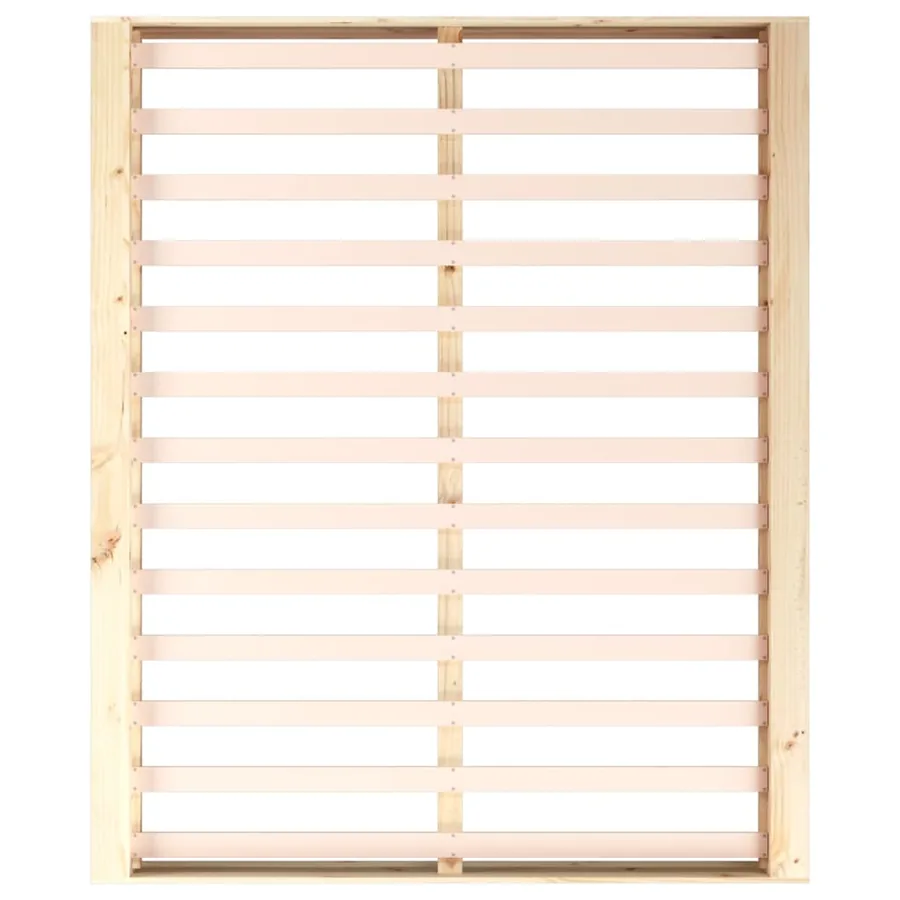 Cadre de lit sans matelas 180x200 cm bois massif - 6