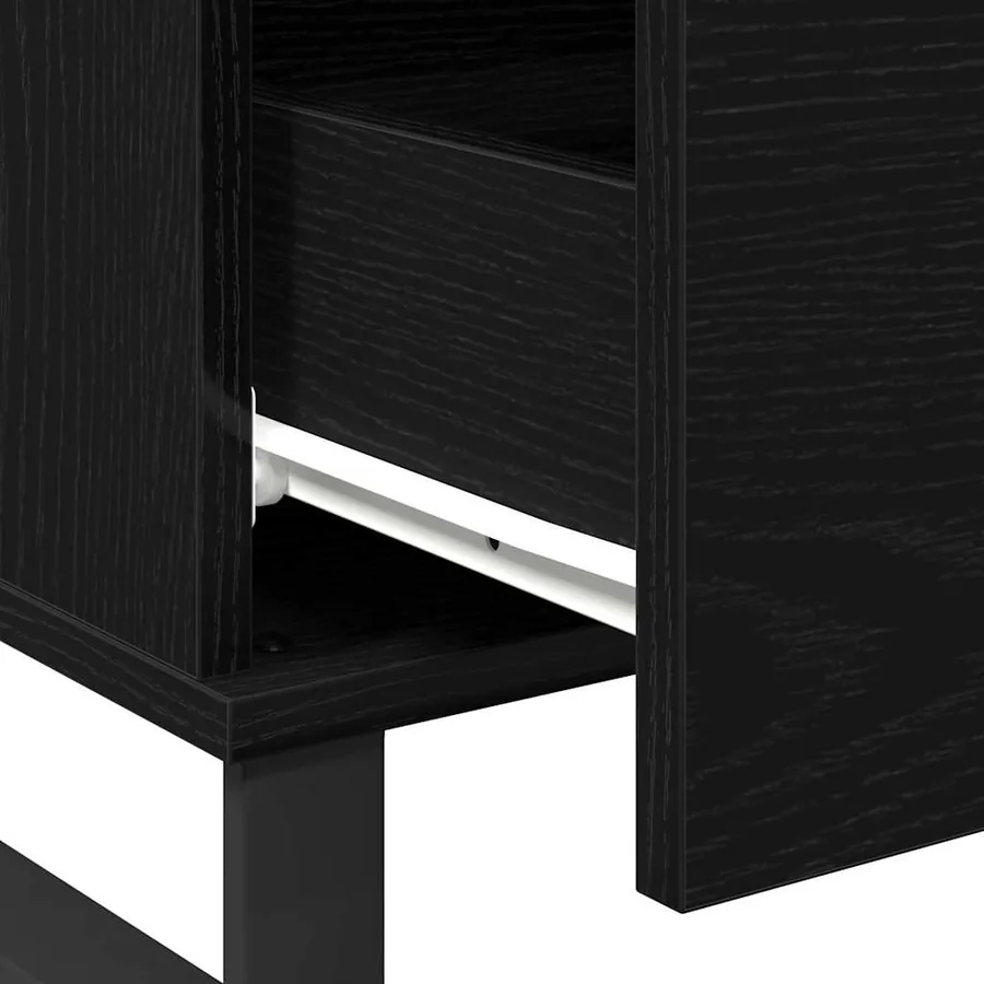 Table basse Chêne noir 90 x 50 x 36,5 cm Bois d'ingénierie - 9