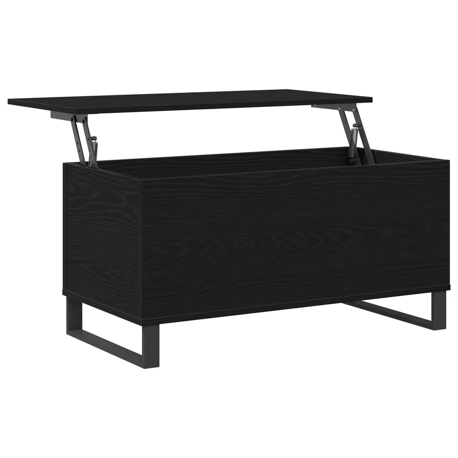 Table basse Chêne noir 90 x 44,5 x 45 cm Bois d'ingénierie - 3