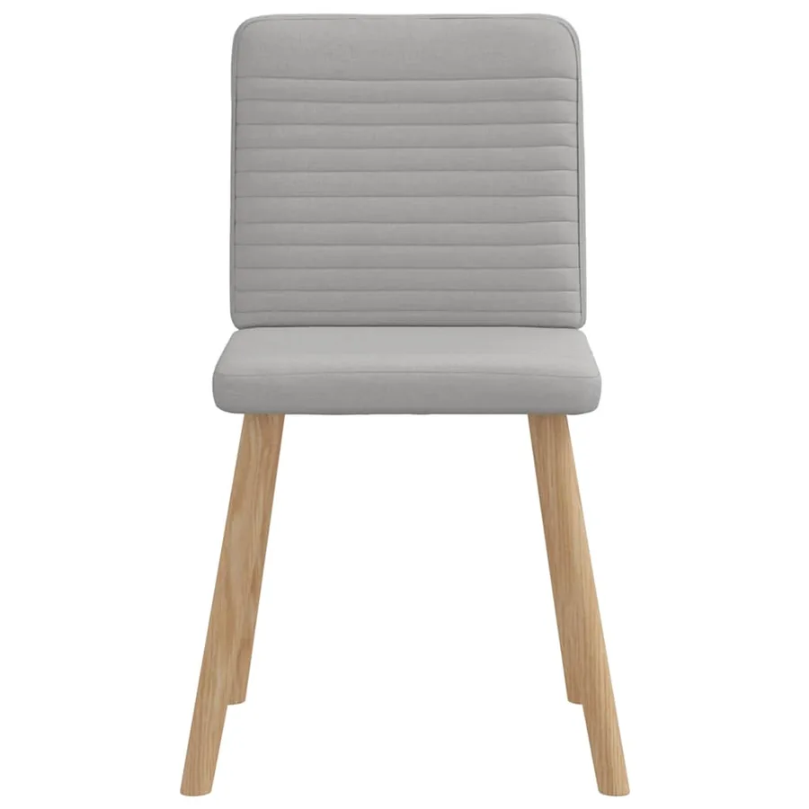 Chaises à manger lot de 6 gris nuage tissu - 4