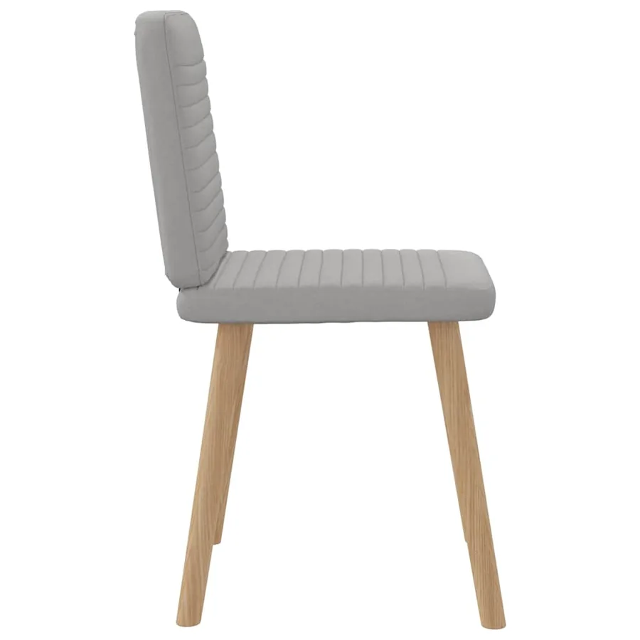 Chaises à manger lot de 6 gris nuage tissu - 5