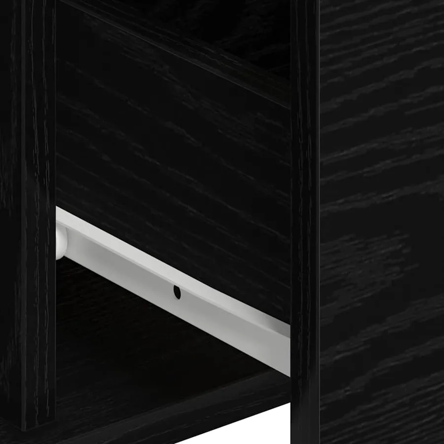 Buffet 2 pcs Chêne noir 60 x 31 x 84 cm Bois d'ingénierie - 8