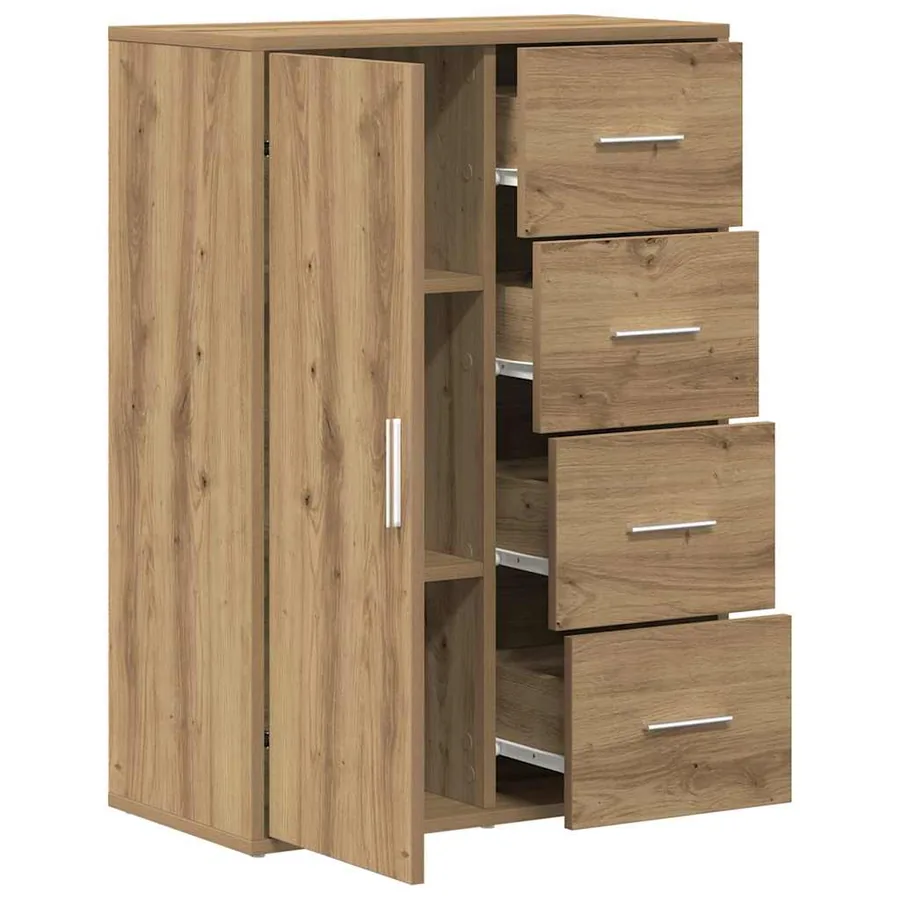 Buffet Chêne artisanal 60 x 31 x 84 cm Bois d'ingénierie - 2