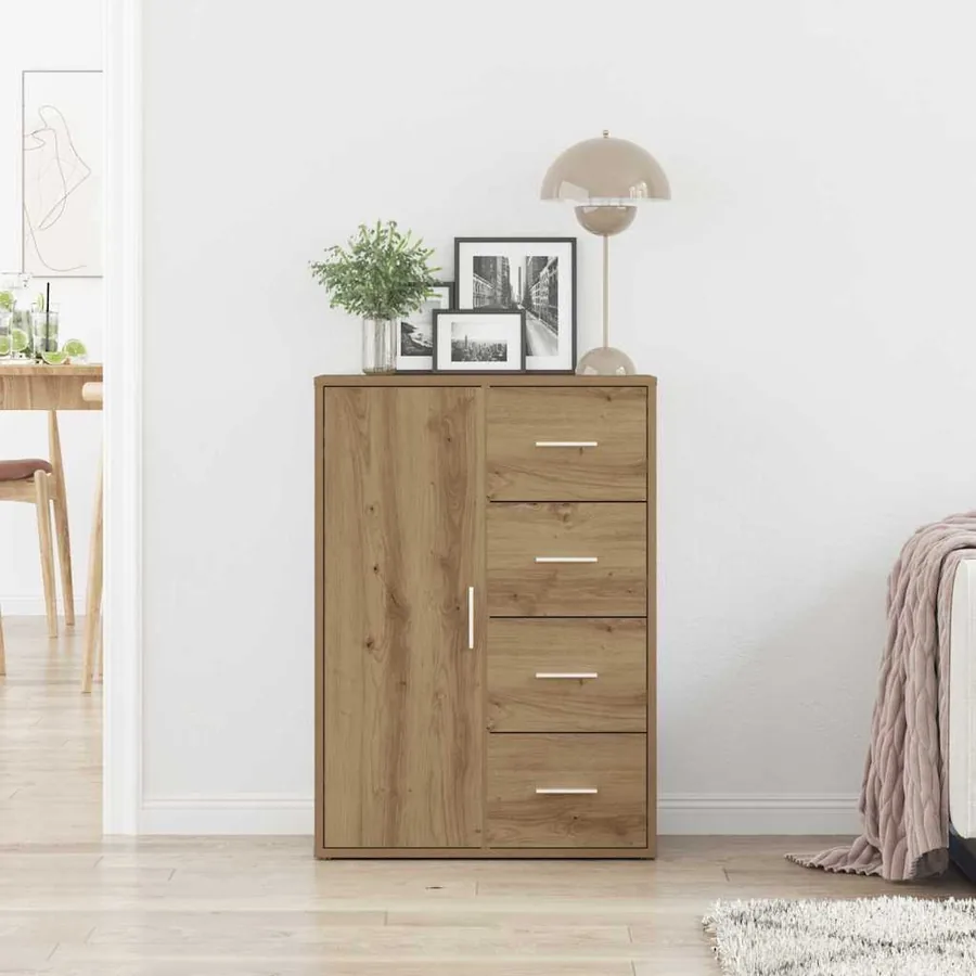 Buffet Chêne artisanal 60 x 31 x 84 cm Bois d'ingénierie - 3