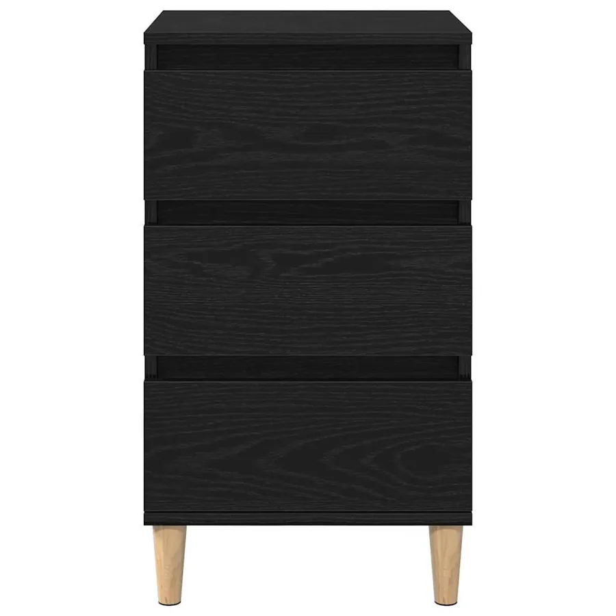 Cabinet de chevet Chêne noir 40 x 35 x 70 cm Bois d'ingénierie - 6