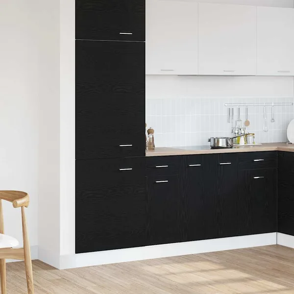 Armoire suspendue avec tiroir Chêne noir 30 x 46 x 81,5 cm