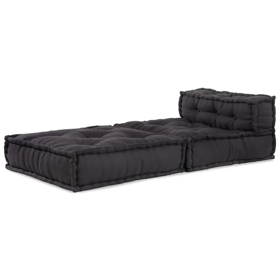 Canapé modulaire anthracite 70x70x54 tissu - 5