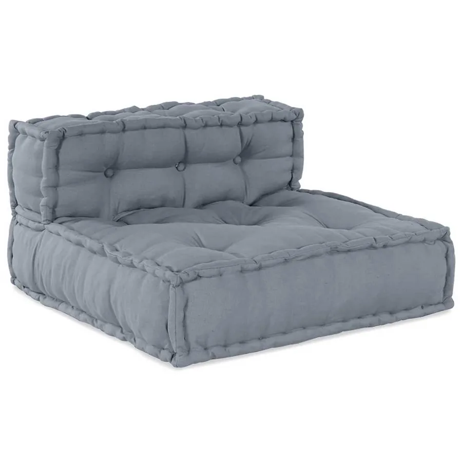 Unité de canapé modulaire 4 pcs Gris Tissu - 3