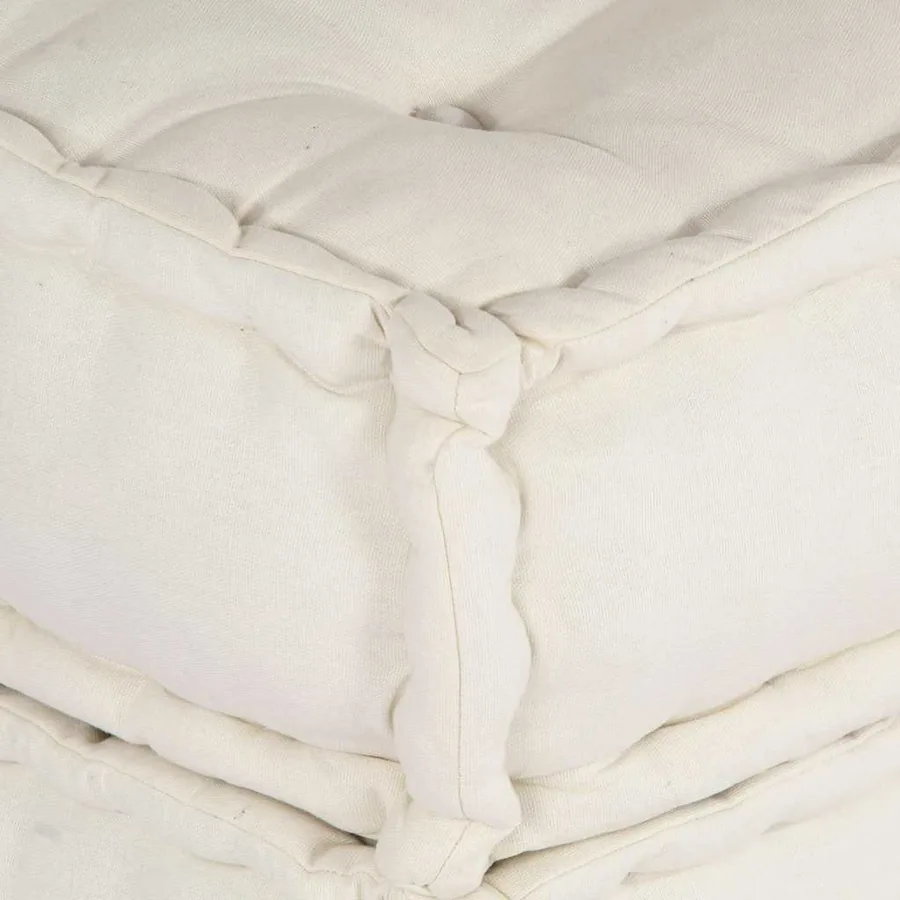 Unité de canapé modulaire 4 pcs Crème Tissu - 11