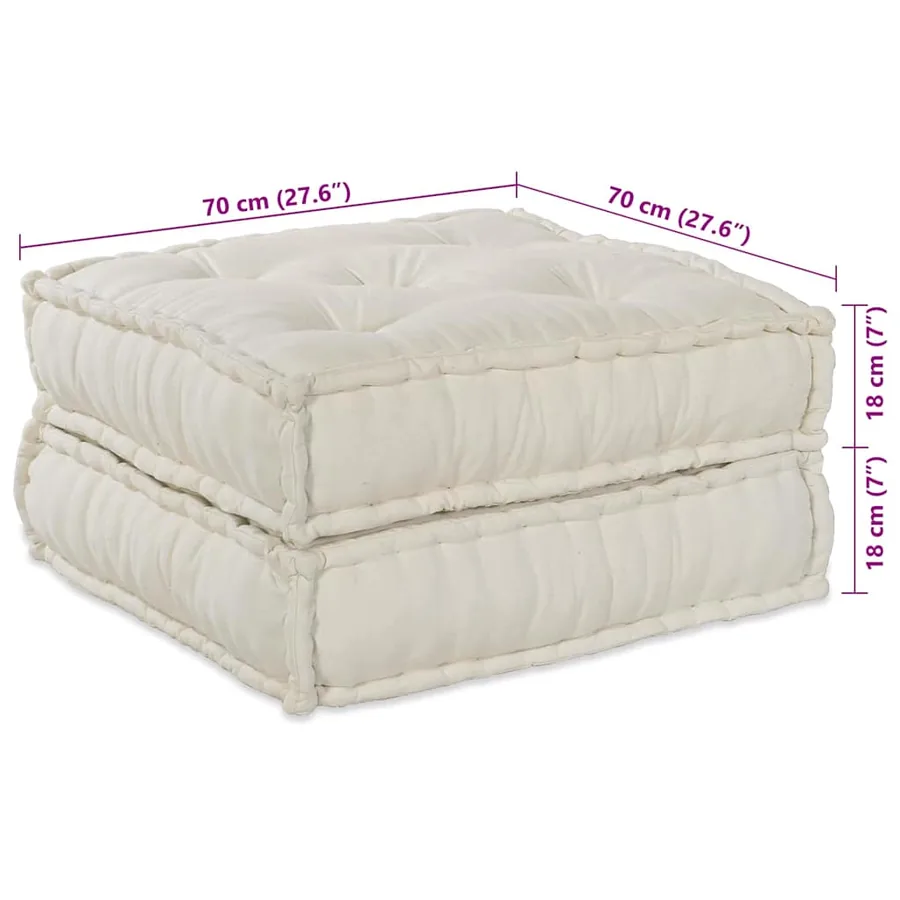 Unité de canapé modulaire 4 pcs Crème Tissu - 13