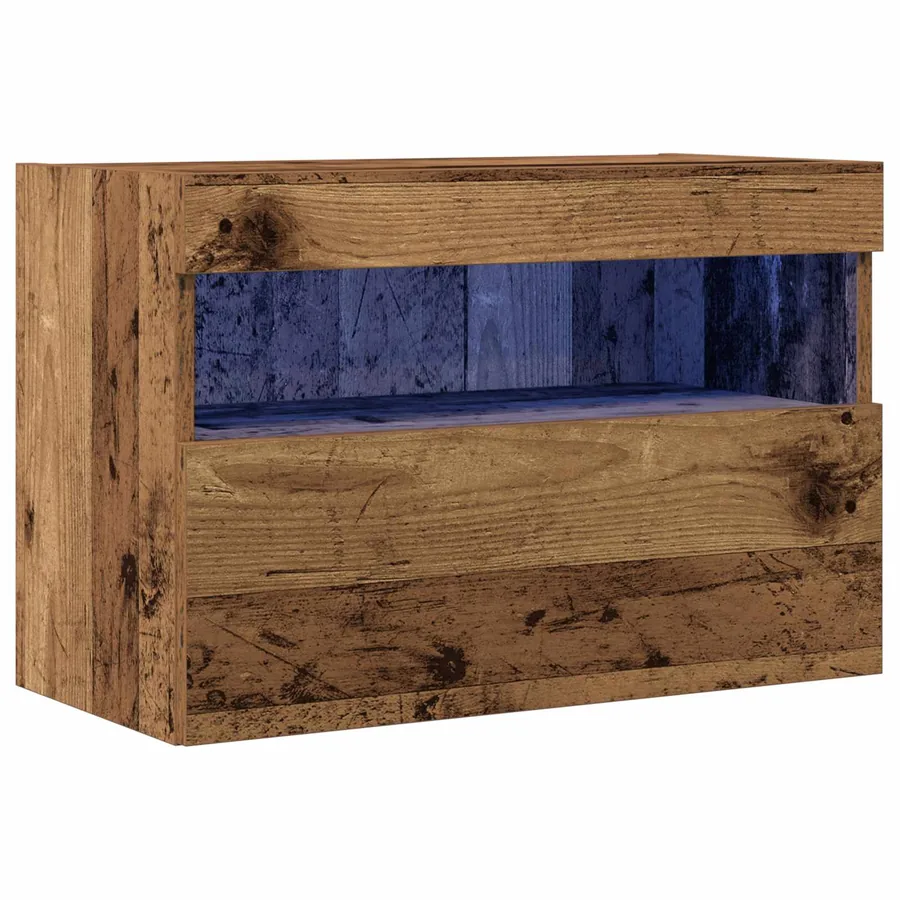 Meuble TV mural Bois ancien 60 x 30 x 40 cm Bois d'ingénierie - 2