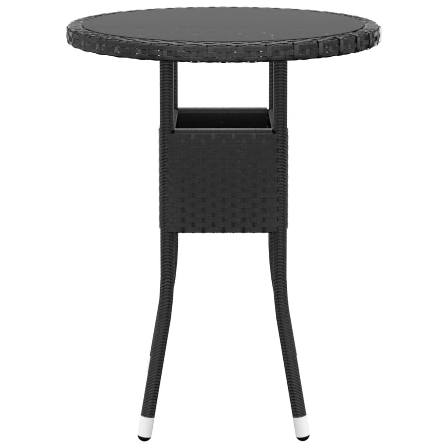 Salon de jardin 5 pcs Résine tressée Noir - 6