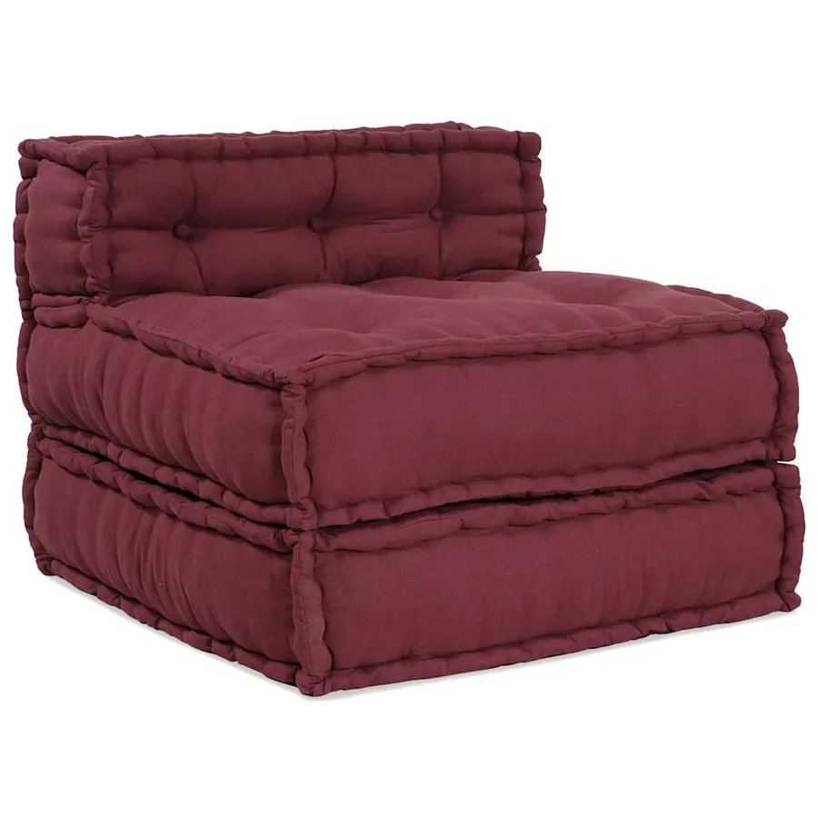 Canapé modulaire marron 70x70x54 tissu - 2