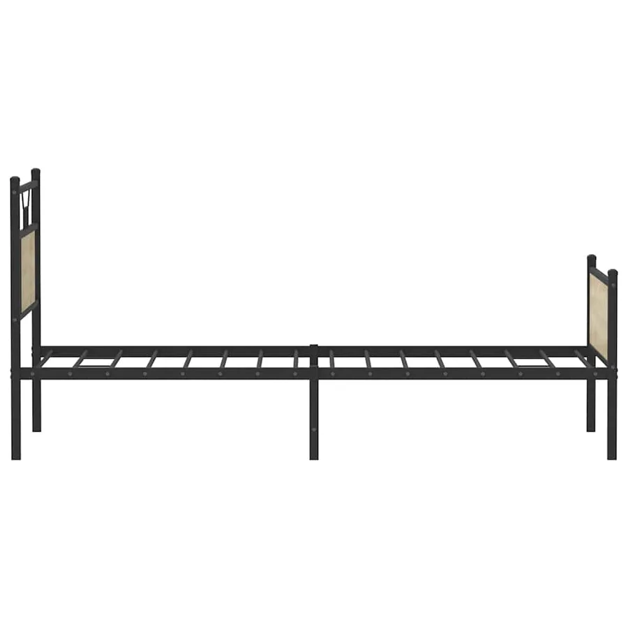 Cadre de lit sans matelas chêne sonoma 75x190 cm - 7
