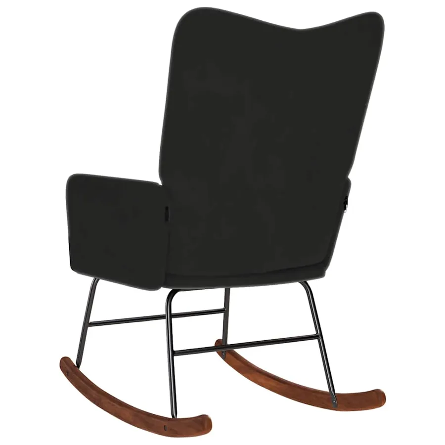 Chaise à bascule Noir Velours - 5