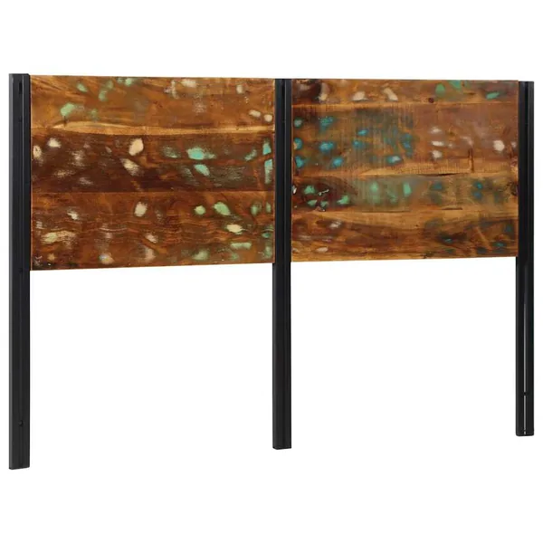 Tête de lit 160 cm bois massif récupéré et fer