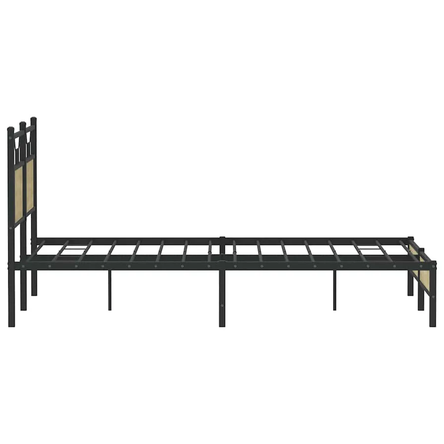 Cadre de lit sans matelas chêne sonoma 140x200 cm - 7