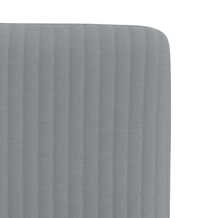 Chaises à manger lot de 2 gris clair tissu - 7