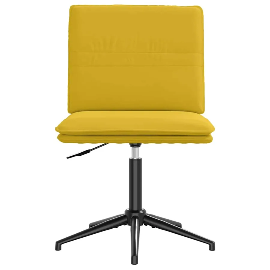 Chaises à manger lot de 2 Jaune Velours - 4